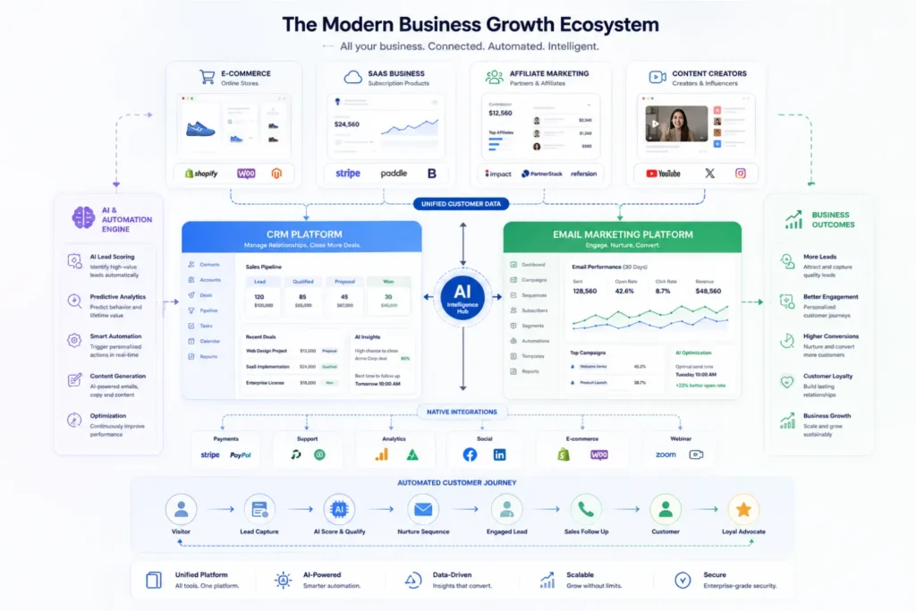 Business use cases for CRM and email marketing across industries